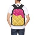 thumbnail image 6 of Daiia Red Ice Cream Backpack for Men and Women -Durable Backpack Large Capacity, Water-Resistant Bag with Adjustable Straps and Laptop Compartment, 6 of 9