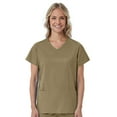 thumbnail image 5 of Maevn Red Panda Mock Wrap Scrub Top, 5 of 11