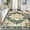Green, variant on GlowSol 2' x 6' Hallway Runner Rug Distressed Vintage Persian Rug Traditional No-Slip Stain-resistant Rug for Kitchen Home Decor, Blue