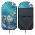 thumbnail image 6 of XYZCANDO Terry Cloth Car Seat Covers Easy to Clean, Compatible with Van Automotive, Car Seat Towel Cover Fit for Cars Sedans(Turtle Pattern Design 1 Pack), 6 of 7