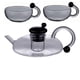 thumbnail image 2 of Tetera calentada de vidrio de borosilicato alto con forma de cola de rata + 2 tazas con forma de cola de rata, 2 of 7
