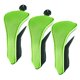 thumbnail image 1 of 3x Cubiertas de cabeza de poste de eje de palo de golf 1 3 5 Cubiertas de cabeza de golf Accesorios para el conductor Verde Soledad Cubierta de la cabeza del palo de golf, 1 of 9