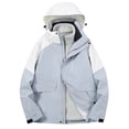 thumbnail image 2 of EQWLJWE Women'S Ski Jacket 3 In 1 Waterproof Winter Jacket Detachable Cap Snow Jacket Windproof Hooded With Inner Warm Thickened Insulation Mountaineering Suit Raincoat for Women Plus Size Clearance, 2 of 3
