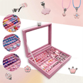 thumbnail image 3 of DIY Beaded Bracelet Set with Storage Box Bracelet DIY Handmade Jewelry Making Kit Acrylic Hole Beads A, 3 of 5