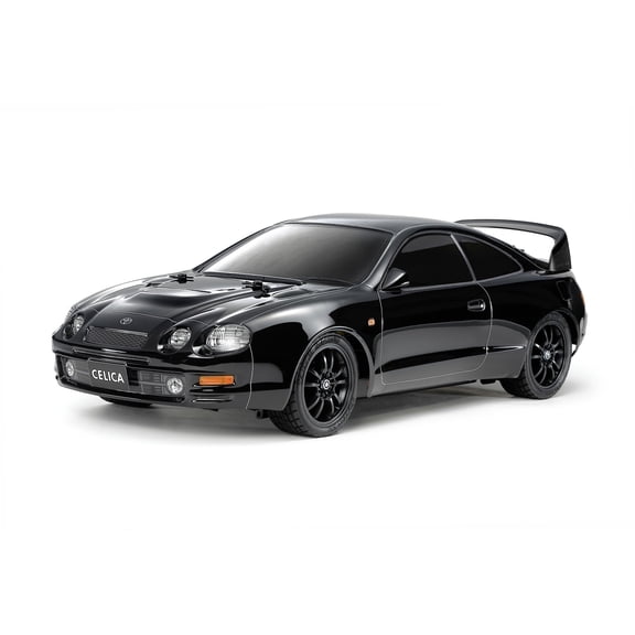 TAMIYA 47510 1:10 RC Toyota Celica GT-Four ST205 Black TT-02 Remote Control Car, Vehicle, Model