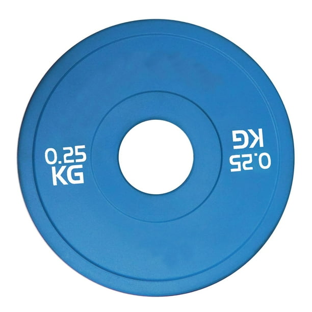 Disco de peso rompible, disco pequeño extraíble, discos de barra compactos acoplables, Azul 025 kg