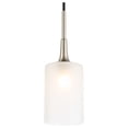 thumbnail image 2 of Woodbridge Lighting Chelsea 1-Light Opal Glass Mini Pendant in Satin Nickel, 2 of 4