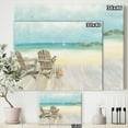 thumbnail image 3 of Designart 'Seaside Morning no Window' Coastal gallery-wrapped Canvas, 3 of 3