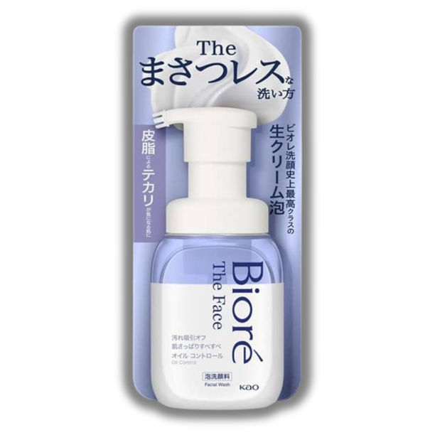 Jabón facial Biore The Face Bubble Oil Control 200 ml