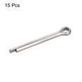 thumbnail image 3 of Unique Bargains Split Cotter Pin, 3x20mm 316 Stainless Steel Clip Fastener Fitting, Silver 15Pack, 3 of 5