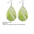 thumbnail image 7 of harmtty 1 Pair Earrings Eye-catching Simple Smooth All Match Lightweight Teardrop-shaped Marble Granite Texture Earrings for Daily Wear, 7 of 7