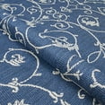 thumbnail image 5 of Couristan 8.5' Indigo and Ivory Round Polypropylene Area Throw Rug, 5 of 6