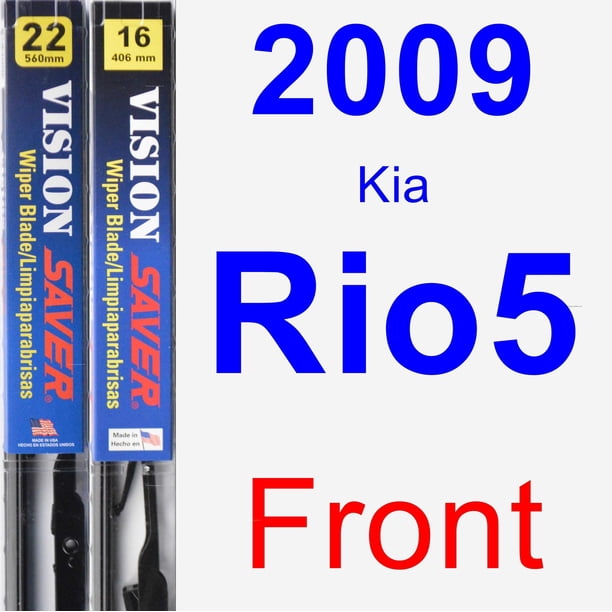 2009 Kia Rio5 Wiper Blade Set/Kit (Front) (2 Blades) Vision Saver
