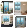 thumbnail image 7 of Ocean Diving Cat Window Privacy Film, Coastal Coral Fish Marine Life Static Cling UV Sun Blocking Heat Control Window Tint Day and Night, Non-Adhesive One Way Windows Privacy Cover 23.6''x59'', 7 of 7