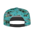thumbnail image 4 of Haiem Hawaii Palms Classic Snapback Cap Flat Bill Hat Baseball Cap Adjustable Size Cotton Dad Hat, 4 of 9