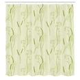 thumbnail image 2 of Ambesonne Botanical Shower Curtain, Nature Art Various Herbs, 69"Wx84"L, Khaki Pale Green, 2 of 4