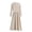 Beige, variant on Lovskoo 2024 Sweater Dress for Women Knitted Dress High Collar Wide Hem Long Waist Slimming Long Sleeves Temperament Sweater Bottoming Skirt Beige