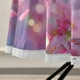 thumbnail image 5 of 60 Inch Round Tablecloth with White Lace Trim Fall Table Cover for Elegant Dining Decor Beautiful Pink Hummingbird, 5 of 8