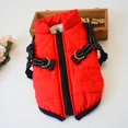 thumbnail image 2 of Chaqueta para perro, chaleco de invierno, chaquetas, abrigo para perro, suéter para perro, disfraz de esquí para mascotas, chaleco acolchado de algodón sin mangas con correa para el pecho, 2 of 5