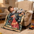 thumbnail image 4 of CaiYueKe Small Size Flannel Blanket, 39x27.6 Inch Soft Warm Nap Blanket, Print Flannel Throw for Sofa Bed Camping, Lightweight Cozy Blanket, Gift for Holiday Thanksgiving Christmas, 4 of 7