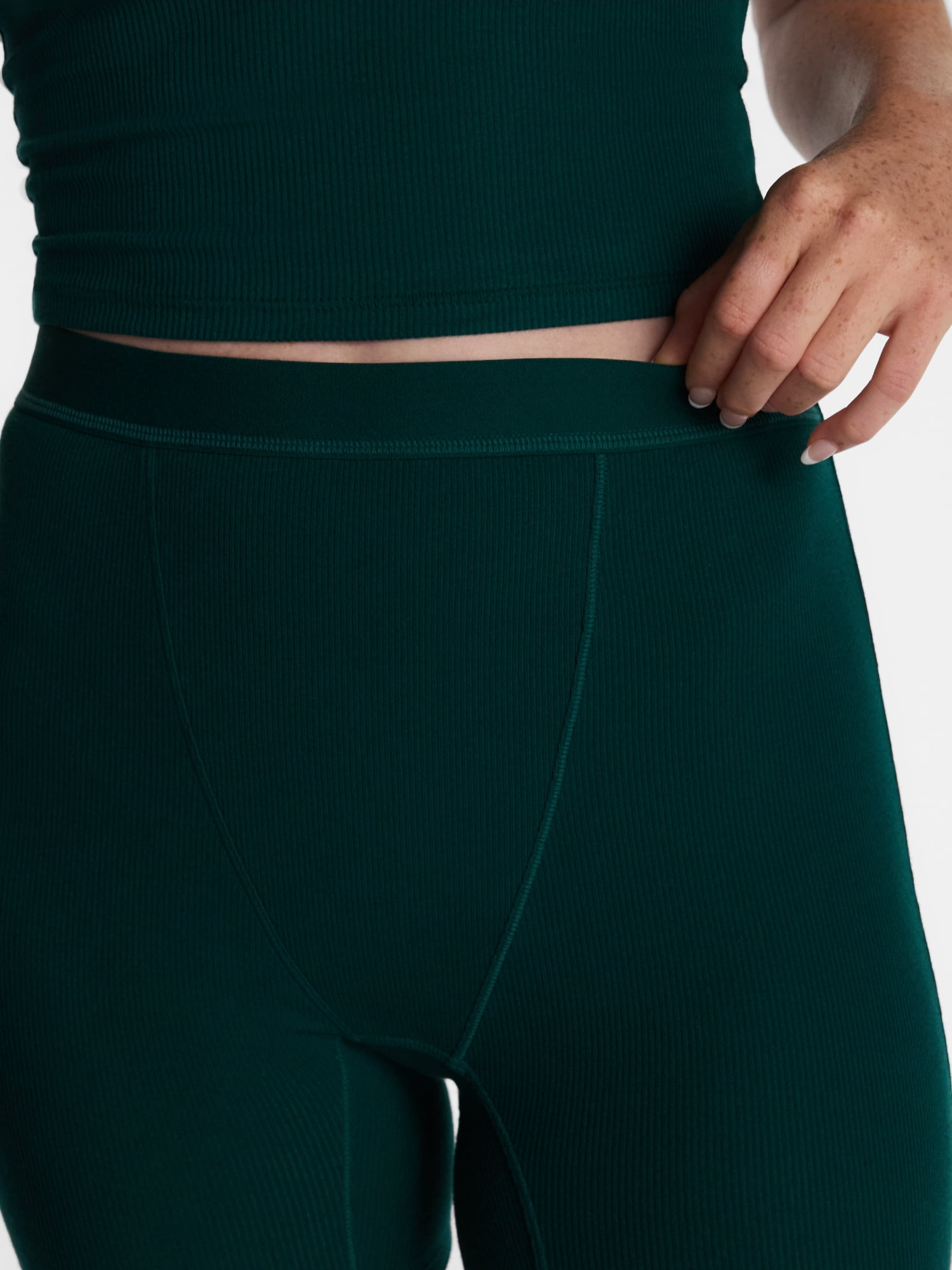 No Boundaries Cotton Stretch Ribbed Boxer Shorts, Women's XS-XXXL