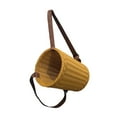 thumbnail image 3 of Cesta de frutas tejida a mano con correas para los hombros, mochila rústica de polipropileno para picnic, exteriores, playa y granja., 3 of 8