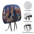 thumbnail image 3 of Funny Grimsburg Car Headrest Cover Decor Vehicles Seat Pillow Cover Protector Accessories Auto Front/Rear Seats Head Rest Cover Universal Fit Most Cars Sedan SUV Van, 3 of 7