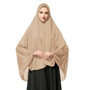 Follure Scarf for Women Prayer Khimar Ready to Wear Long Hijab with Under Scarves Bandanas Beach