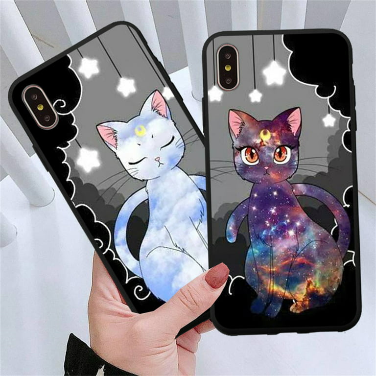 Silicone Phone Case Black Cat Phone Case For Iphone 14 13 12 11 Pro Max  Mini Xr Xs Max X 8 7 14 Plus Se 2020 Camera Lens Protector Soft Cover Luxury
