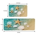 thumbnail image 2 of Anti Fatigue Starfish Kitchen Rugs, 2 Piece Set Kitchen Mats for Floor, Non Slip Waterproof Kitchen Rugs and Mats 15.7 Inch x 23.7 Inch+ 15.7 Inch x 47 Inch, 2 of 3
