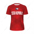 thumbnail image 3 of Unisex Czech Republic Flag 3D Printed Mesh T-shirt Fans For Running Bike Soccer Tennis Football Fitness Sports Tees Exclusive, 3 of 12