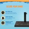 thumbnail image 3 of Island Umbrella 42-lb Bronze All-Weather Outdoor Square Resin Umbrella Base, 3 of 7