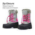 thumbnail image 4 of BURUDANI Kids Boys Girls Winter Snow Boots Insulated Outdoor Snow Boots Soft Warm Shoes Boots, 4 of 6