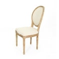 thumbnail image 4 of GDF Studio Newman French Country Fabric Dining Chairs, Set of 4, Blue and Beige Floral Print and Natural, 4 of 8