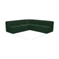 thumbnail image 3 of Meridian Furniture Ollie Green Boucle Fabric Modular Sectional, 3 of 11