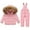 Pink, variant on Kids Snow Suits Kid Hooded Down Jacket + Ski Bib Pants Thicken Warm Waterproof Windproof Outdoor Overalls Winter Boys Girls Snow Suits Boy Thickened Ski Suits