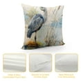thumbnail image 4 of Fenyluxe Throw Pillow Covers Watercolor Great Blue Heron Throw Pillow Covers Heron Bird Wildlife Couch Pillows for Living Room Zippered for Couch Car Sofa, 4 of 5