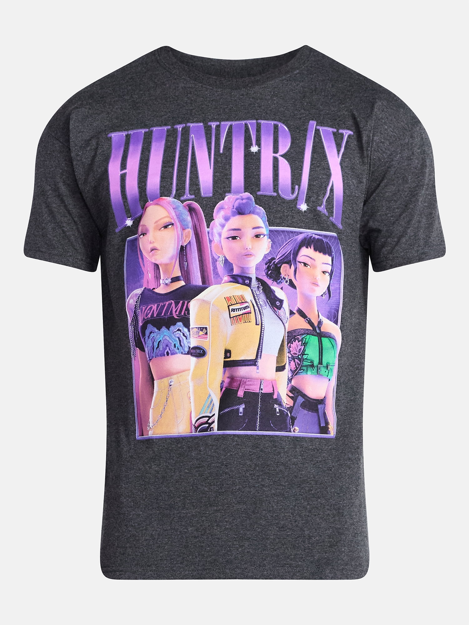 KPop Demon Hunters Men's and Big Men's Huntrix Graphic Tee, Sizes S-3XL