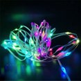 thumbnail image 3 of Cadena de luces LED de cuero de colores mágicos de 20 m para exteriores, para acampar, RGB, con control por voz, para árbol de Navidad, 3 of 5
