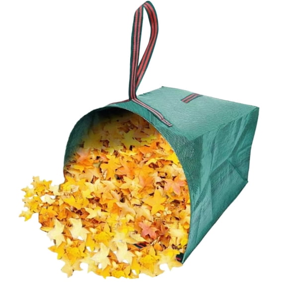 53 Gallon Leaf Collector,Collapsible Lawn & Leaf Bag,Heavy Leaves Pick up Tool Reusable Yard Waste Bags,Large Yard Dustpan Type Garden Bag for Leaves,Debris,Grass,Clippings,Lawn Trash