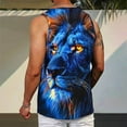 thumbnail image 4 of ZCFZJW Men's Quick Dry Sport Tank Top for Bodybuilding Gym Athletic Jogging Running,Cute 3D Animal Print Fitness Training Workout Sleeveless Shirts Multicolor#02 XL, 4 of 7