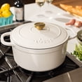 thumbnail image 6 of Lodge 7 Quart Oyster Enamel Cast Iron Dutch Oven, 6 of 7