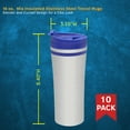 thumbnail image 5 of 15 oz. Mia Insulated Stainless Steel Travel Mugs - 10 pack - Blue, 5 of 5