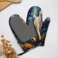 thumbnail image 4 of Gaeub Vintage Starry Sky Labrador Print Oven Mitts and Potholders BBQ Gloves,Oven Mitts with Silicone, Non-Slip Cooking Gloves for Cooking Baking Grilling (2 Count), 4 of 6