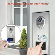 Anjielosmart Home Video Intercom, Wireless Audio Intercom Master Station, 2-Pack, White