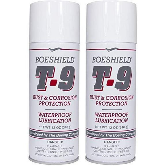 BOESHIELD T-9 Rust & Corrosion Protection/Inhibitor and Waterproof Lubrication, 12 oz. wo ack