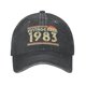 thumbnail image 1 of Gorra de béisbol clásica de algodón para hombre y mujer, gorro ajustable de estilo Vintage, ideal para regalo de cumpleaños de 40 a 40 años, 1983, 1 of 3