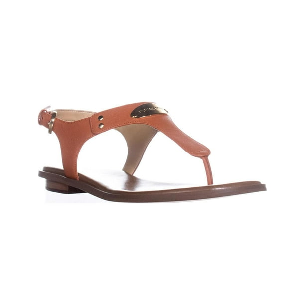 mk orange sandals