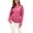 Hot Pink, variant on Vedolay Women's 2023 Sweaters Women's Sweaters 2023 Fall Long Sleeve Crew Neck Striped Oversized Casual Pullover Top,Green L
