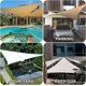 thumbnail image 4 of 3x3x3m Gris Voile D'ombrage Impermable Triangulaire Pes Toile Ombrage Auvent Protection Des Rayons Uv Pour Extrieur Jardin Terrass Balcon Couleur, 4 of 5
